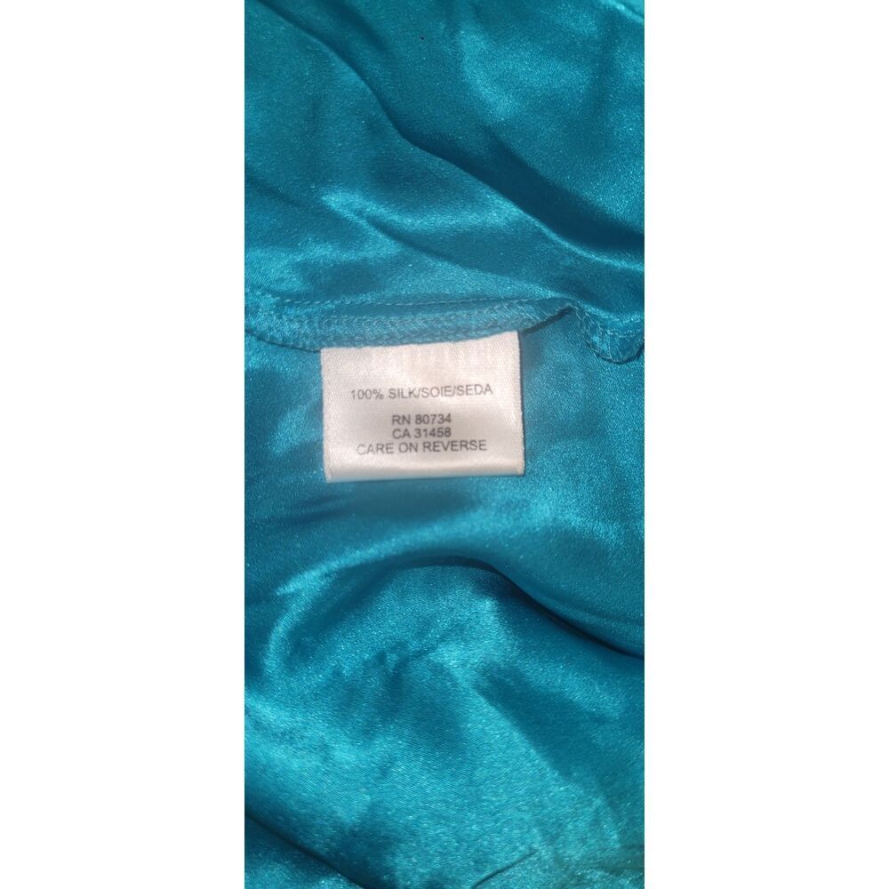 BCBGMAXAZRIA Silk Halter Dress Size 4 Tropical Print Open Back - Picture 4 of 5